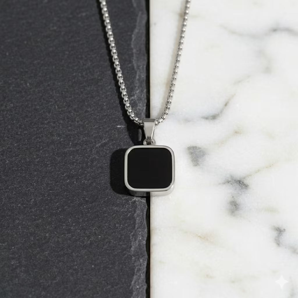 Square Onyx Pendant