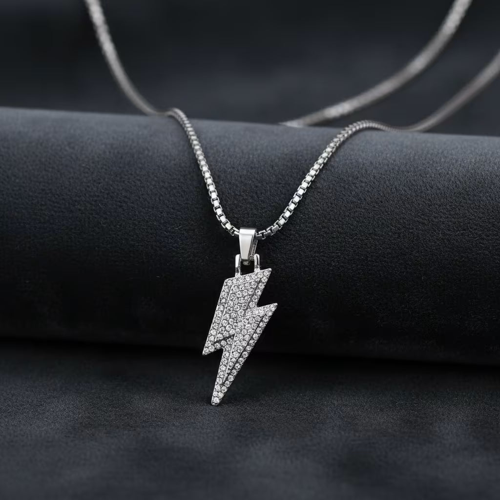 Iced Flash Pendant (Silver)