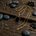 Cartier Onyx Pendant Golden
