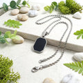 Onyx Pendant (Silver-Black)
