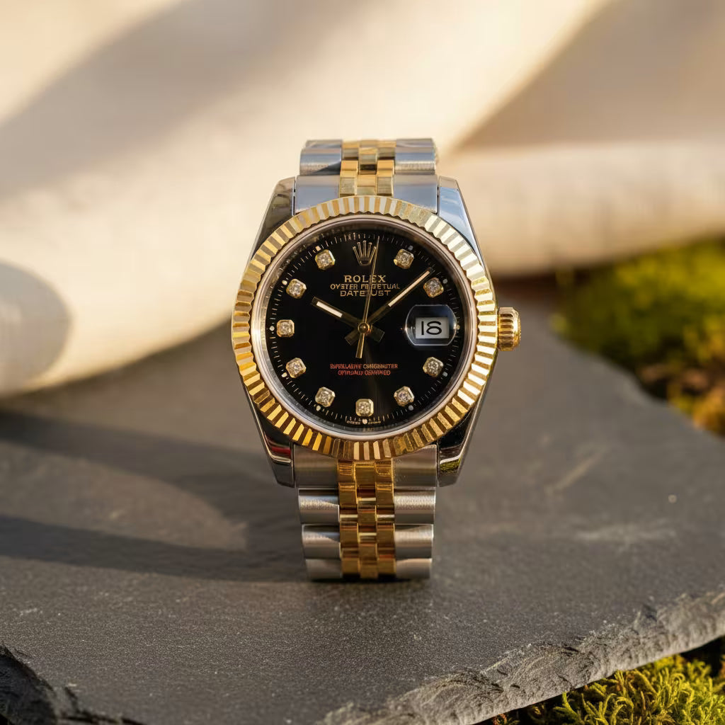 Rolex Oyster Perpetual Date Just (36mm) Golden Black
