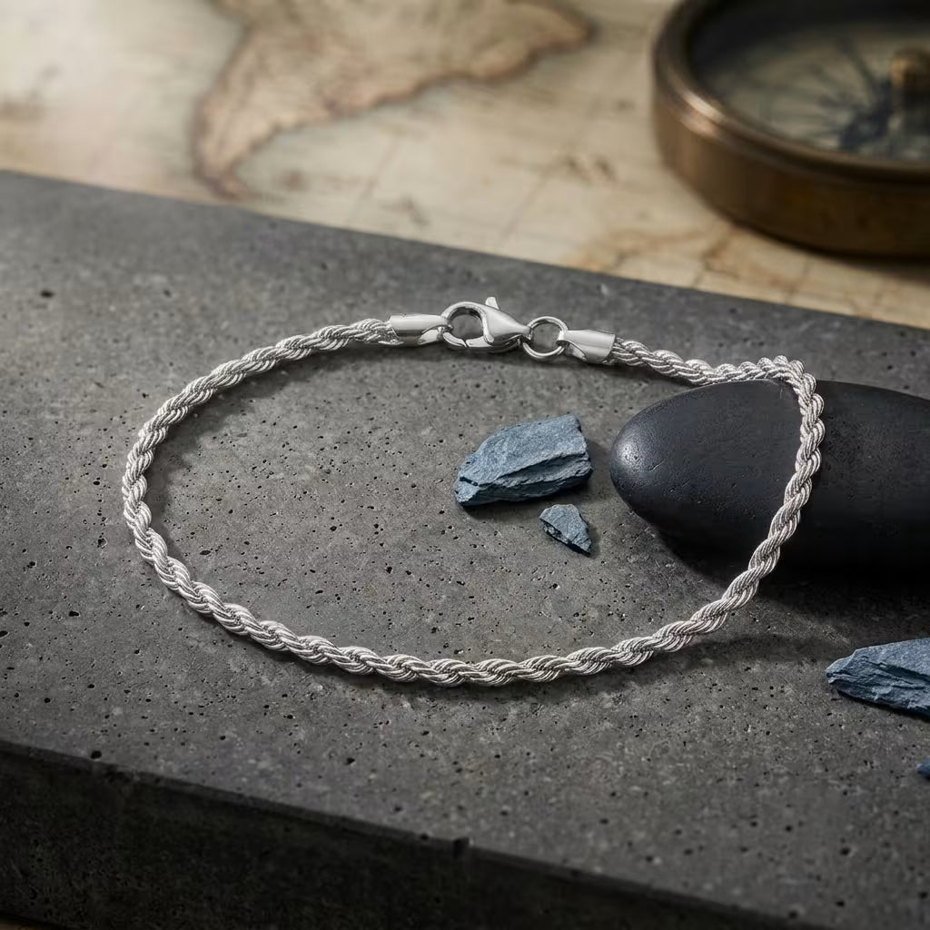 Rope Bracelet (Silver)